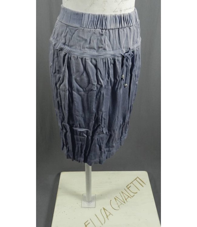 Elisa Cavaletti jupe bleu foncé délavé