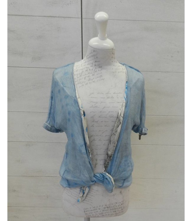 Elisa Cavaletti Short jacket light blue