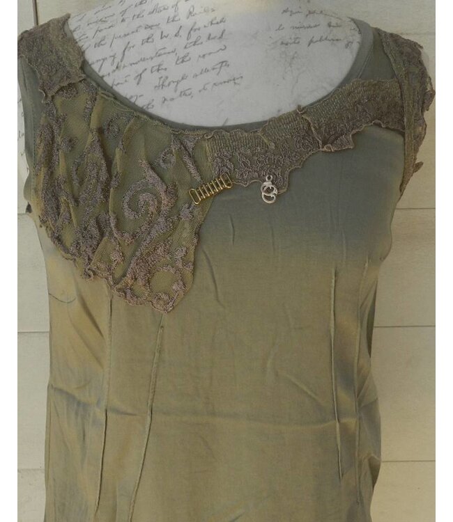 Elisa Cavaletti Top khaki