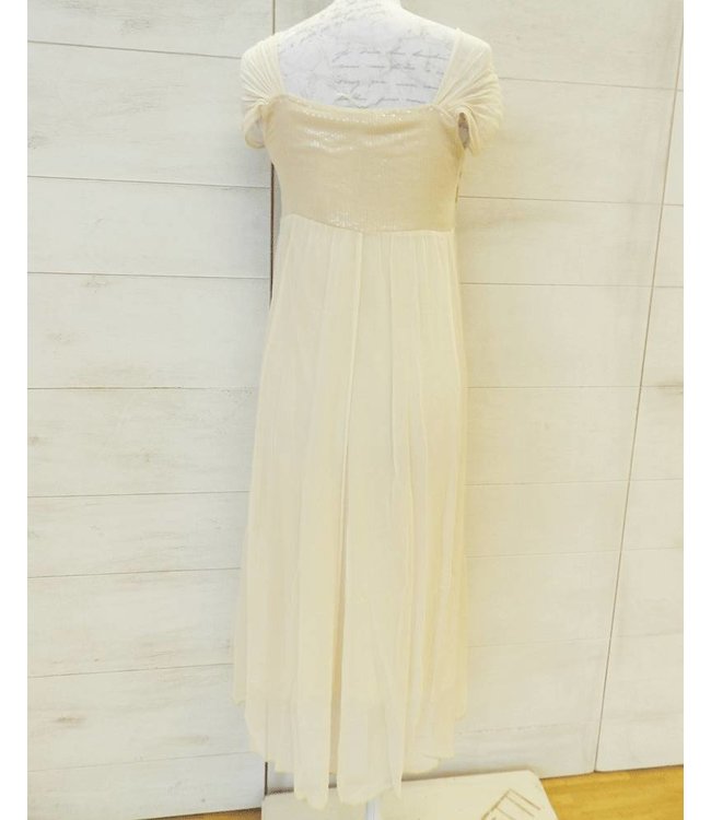 Elisa Cavaletti Robe longue beige