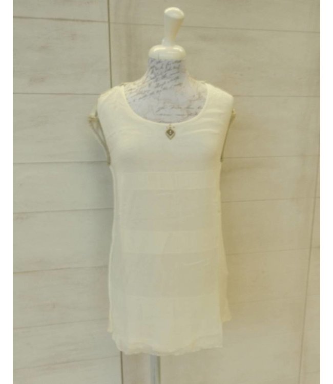 Elisa Cavaletti Top ecru-beige