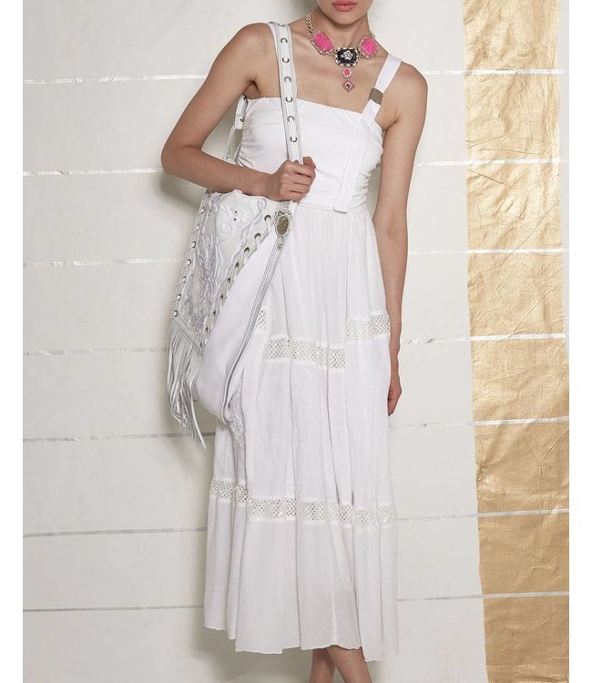 Elisa Cavaletti Langer Trägerrock weiss