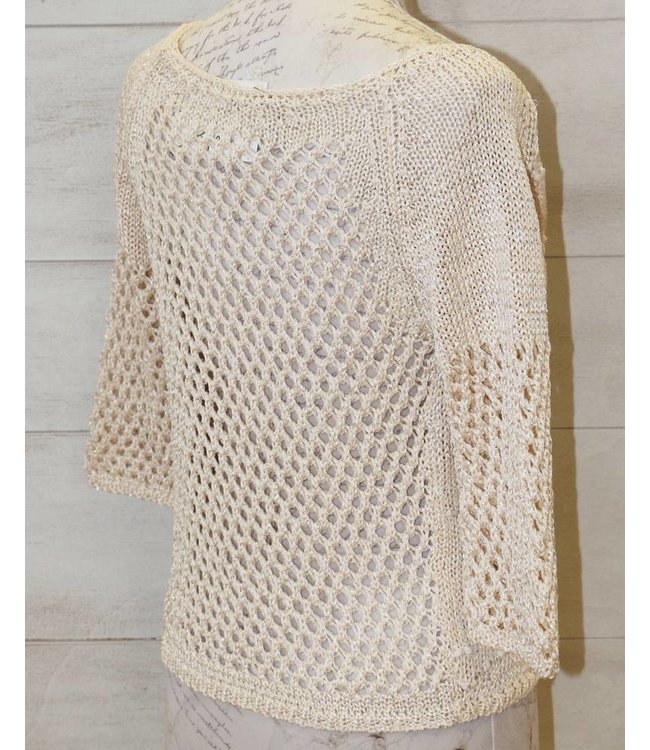 Elisa Cavaletti Cardigan beige-weiss