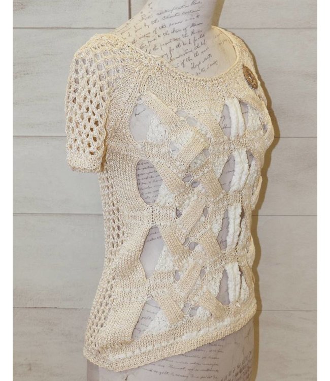 Elisa Cavaletti Sweater beige-white