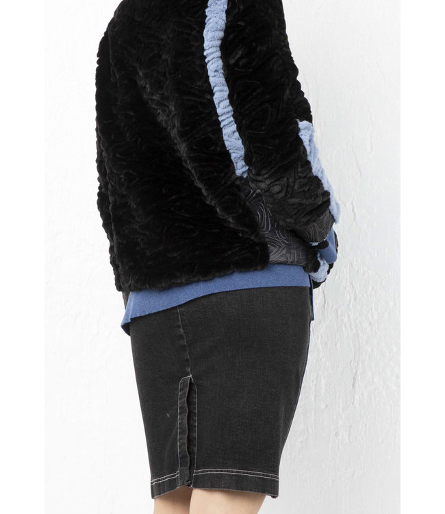 Elisa Cavaletti Skirt Denim Nero