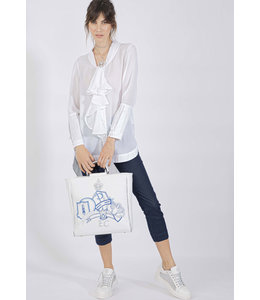 Elisa Cavaletti 7/8 Basic-Jeans Denim Blu