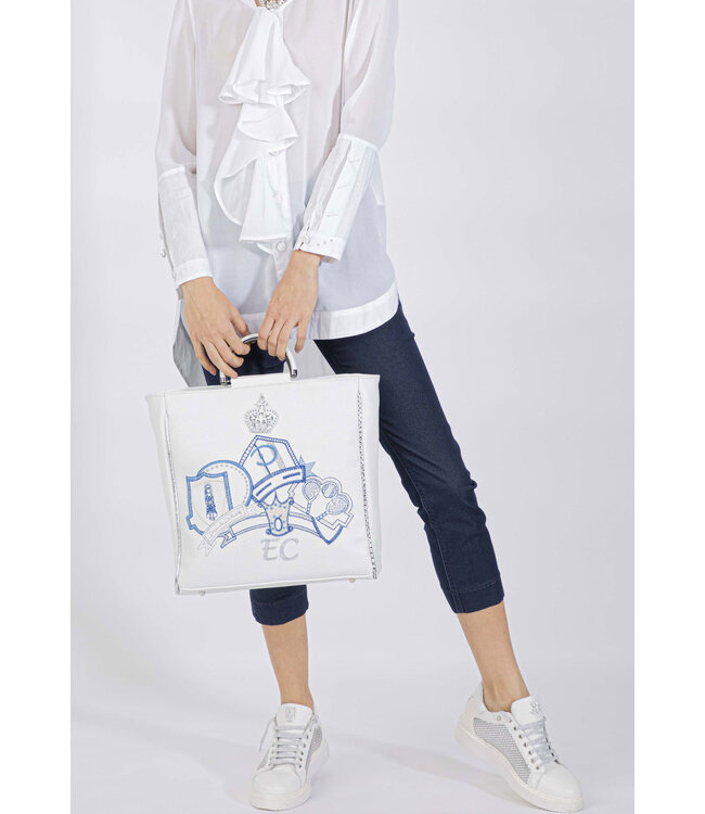 Elisa Cavaletti Jean 7/8 passe-partout Denim Blu