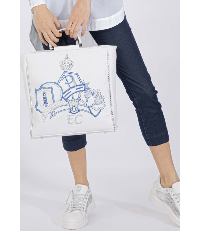 Elisa Cavaletti Jean 7/8 passe-partout Denim Blu