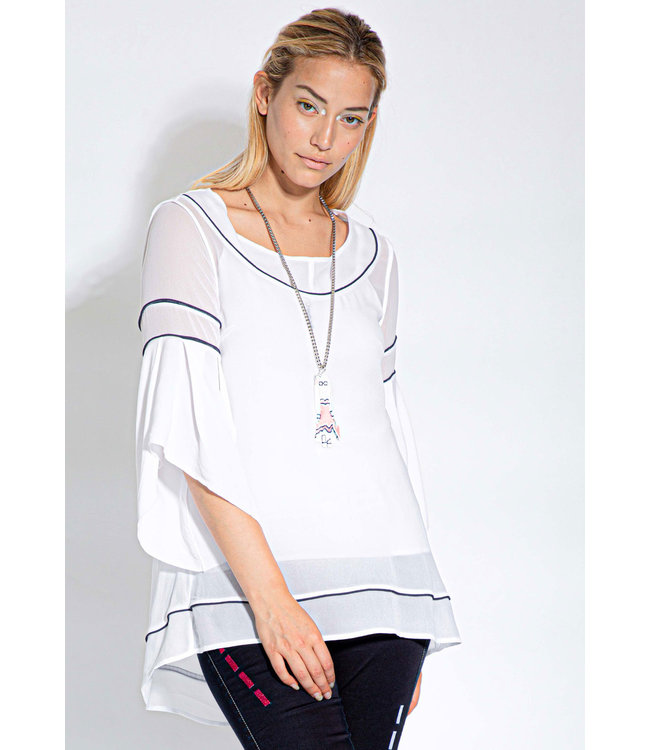 Elisa Cavaletti Tunica Bianco Vittoria