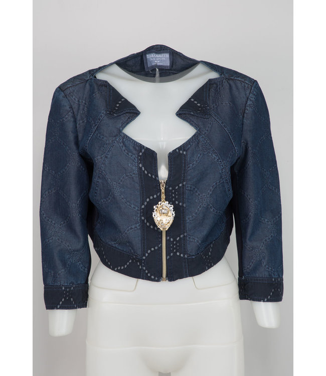 Elisa Cavaletti Kurzjacke Denim Blu