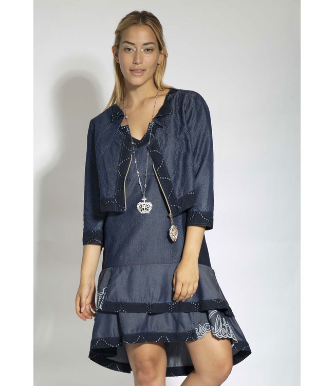 Elisa Cavaletti Kurzjacke Denim Blu