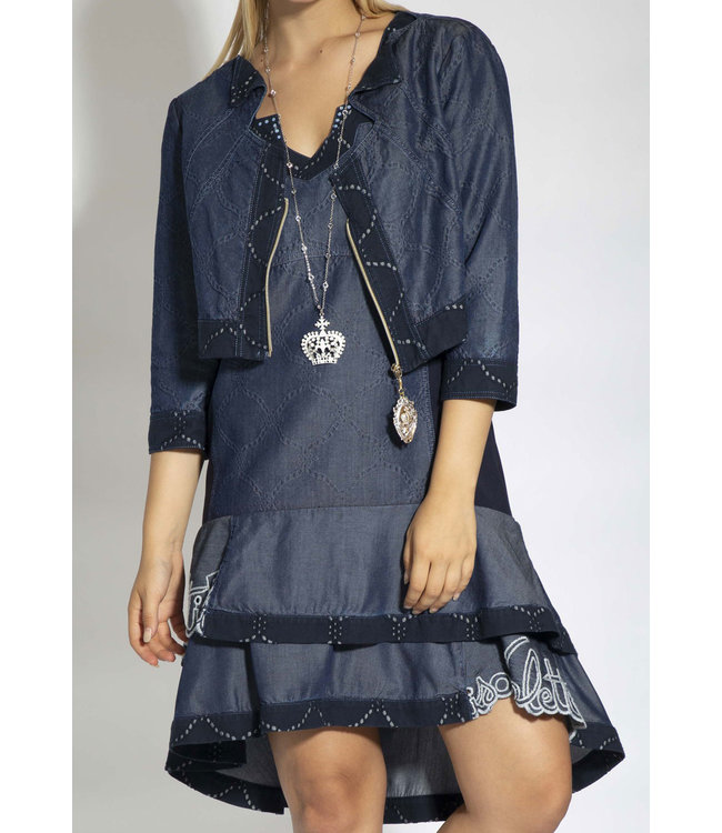 Elisa Cavaletti Kurzjacke Denim Blu