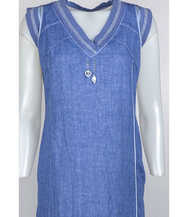 Elisa Cavaletti Leinen-Kleid Mare