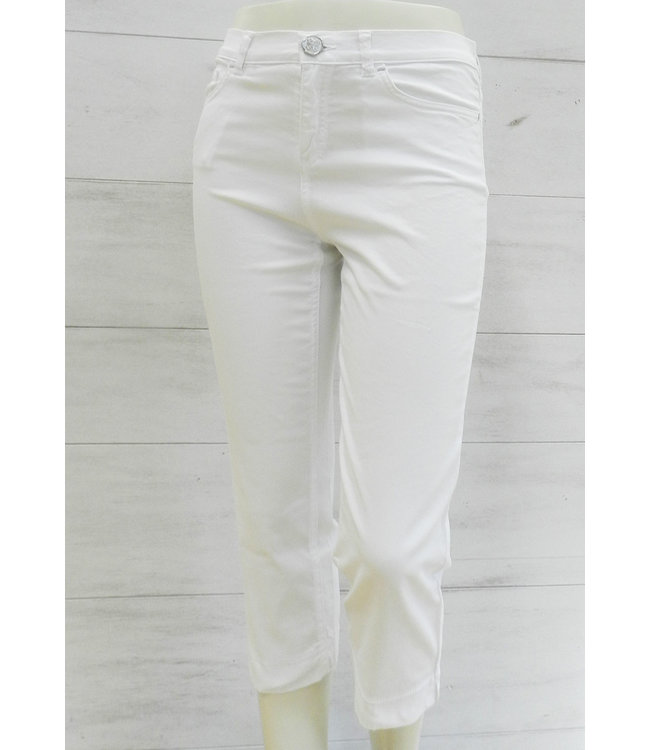 Elisa Cavaletti 3/4 basic trousers Bianco