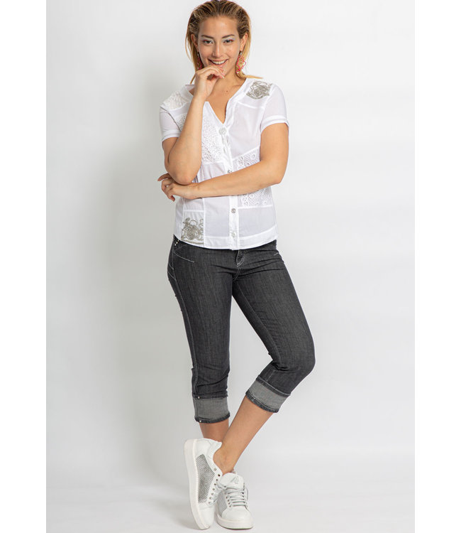 Elisa Cavaletti 3/4 Jeans Denim Nero