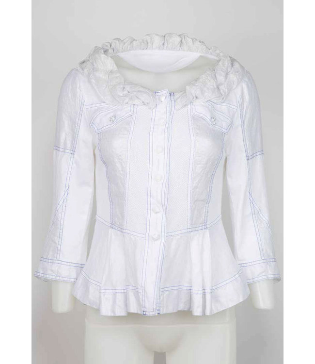 Elisa Cavaletti Extravagant jacket Bianco