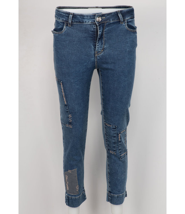 Elisa Cavaletti Jean 7/8 Denim Blu