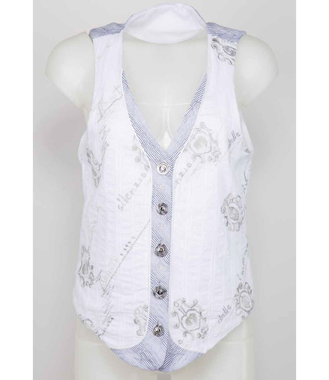 Elisa Cavaletti Gilet Bianco Mare