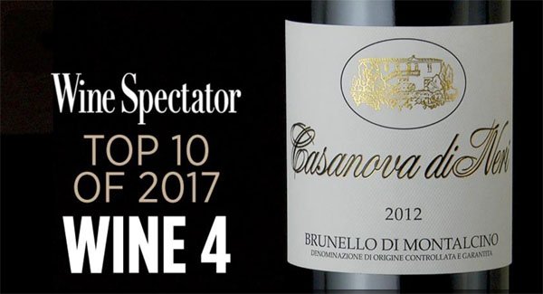 WineSpectator- TOP 100 2017 - Casanova di Neri - Brunello di Montalcino 2012