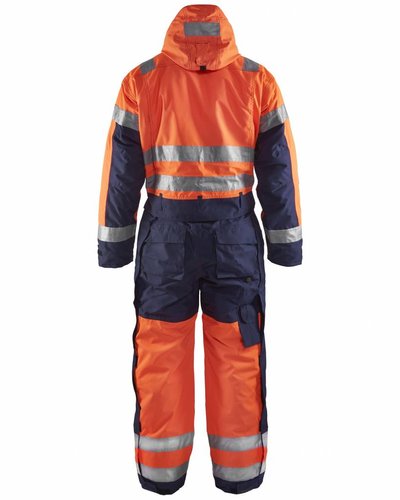 Blaklader Winteroverall in fluorescerende kleuren en reflectie