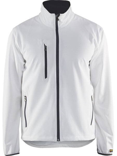Blaklader 4952 Lichte softshell jas Wit/Grijs/Zwart