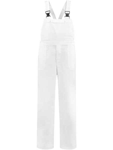 Huismerk Amerikaanse overall Wit 100% katoen