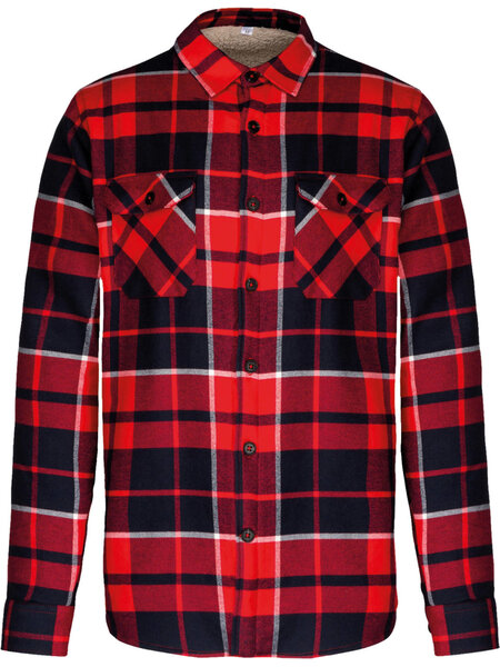 Kariban K579 Geruit Overhemd met Sherpavoering