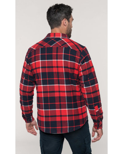Kariban K579 Flanel Overhemd met Sherpavoering