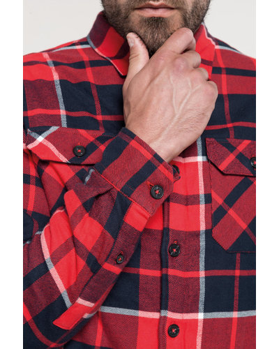 Kariban K579 Flanel Overhemd met Sherpavoering