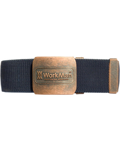 Workman Riem Zwart met bronzen Workman gesp