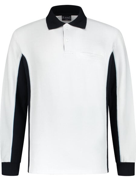 Workman Bi-Colour Polosweater