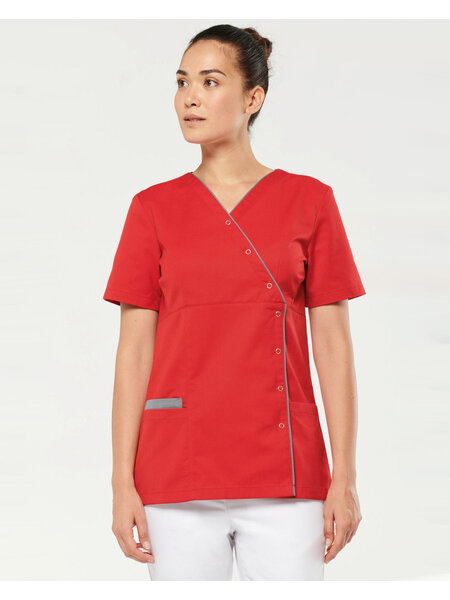 Kariban Medische Damesblouse met Drukknopen