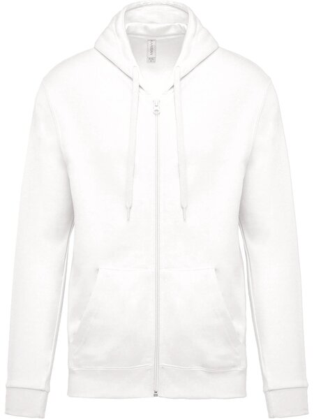 Kariban Hooded wit vest met capuchon