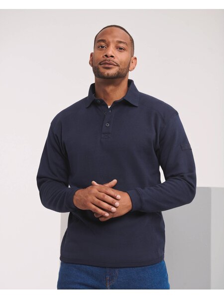 Russell Sweater met polokraag en wasbaar op 60 graden