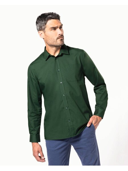 Kariban Herenoverhemd lange mouwen