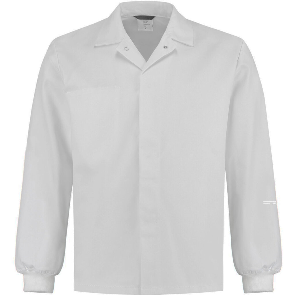 Huismerk Foodstofjasje met manchetten (kort) polyester/katoen