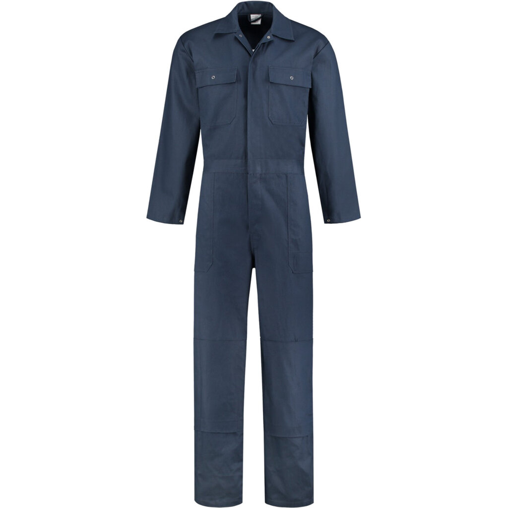 Huismerk Overall met kniezakken - 100% katoen navy