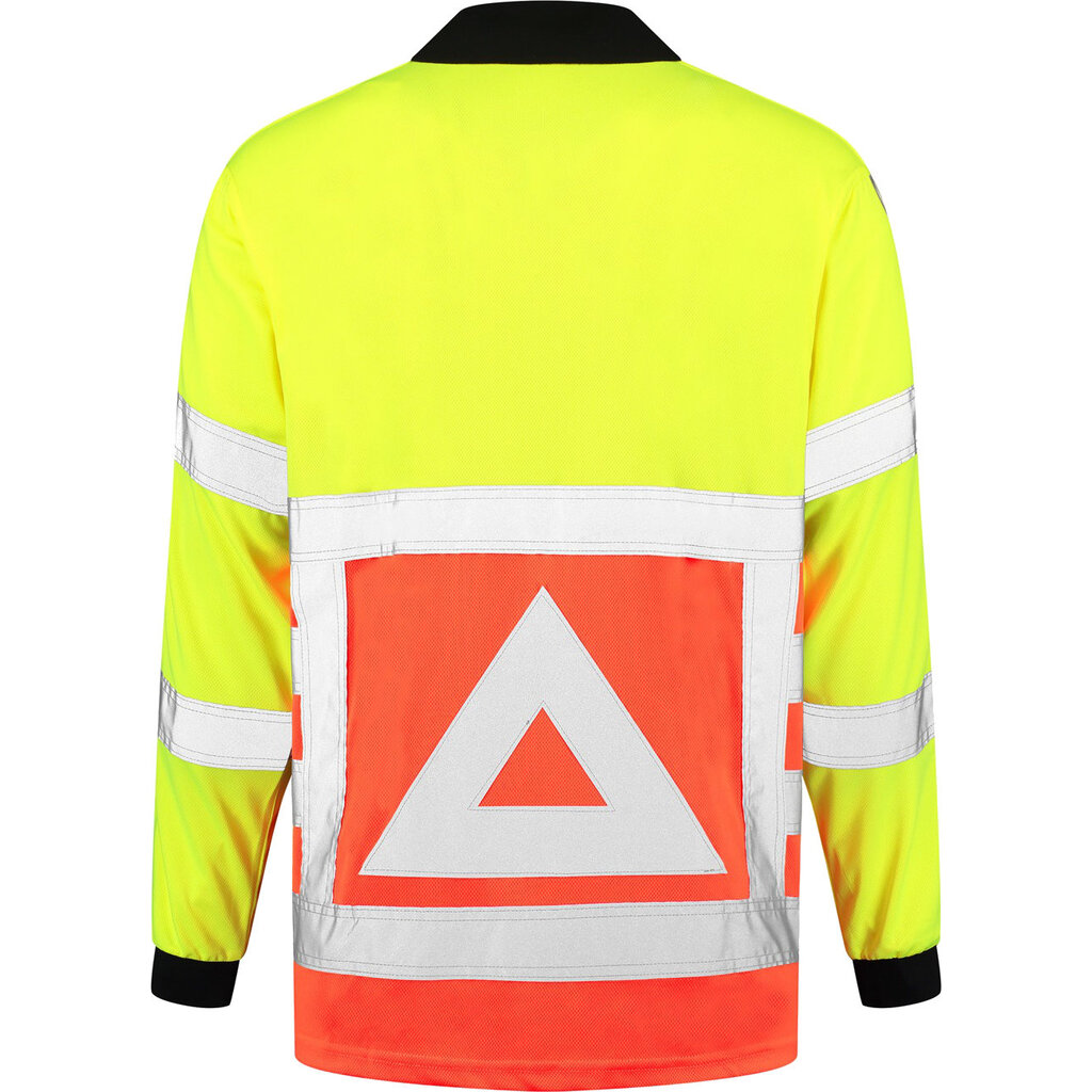 Huismerk Verkeersregelaarspolo met lange mouw RWS - 100% polyester