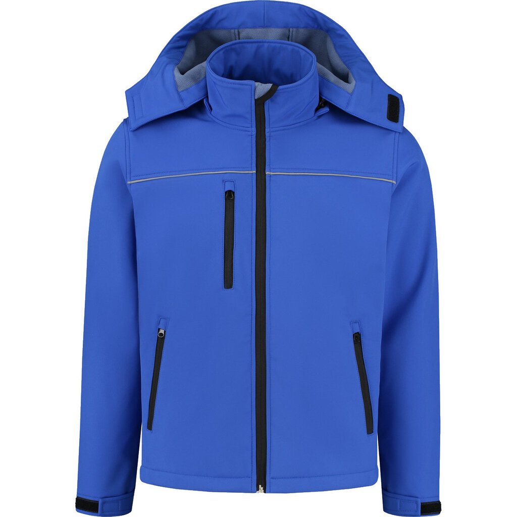 Huismerk Softshelljas basic met capuchon