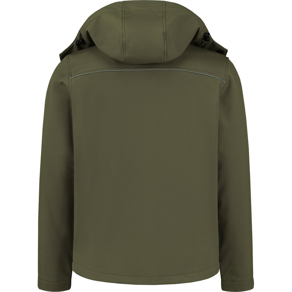 Huismerk Softshelljas basic met capuchon