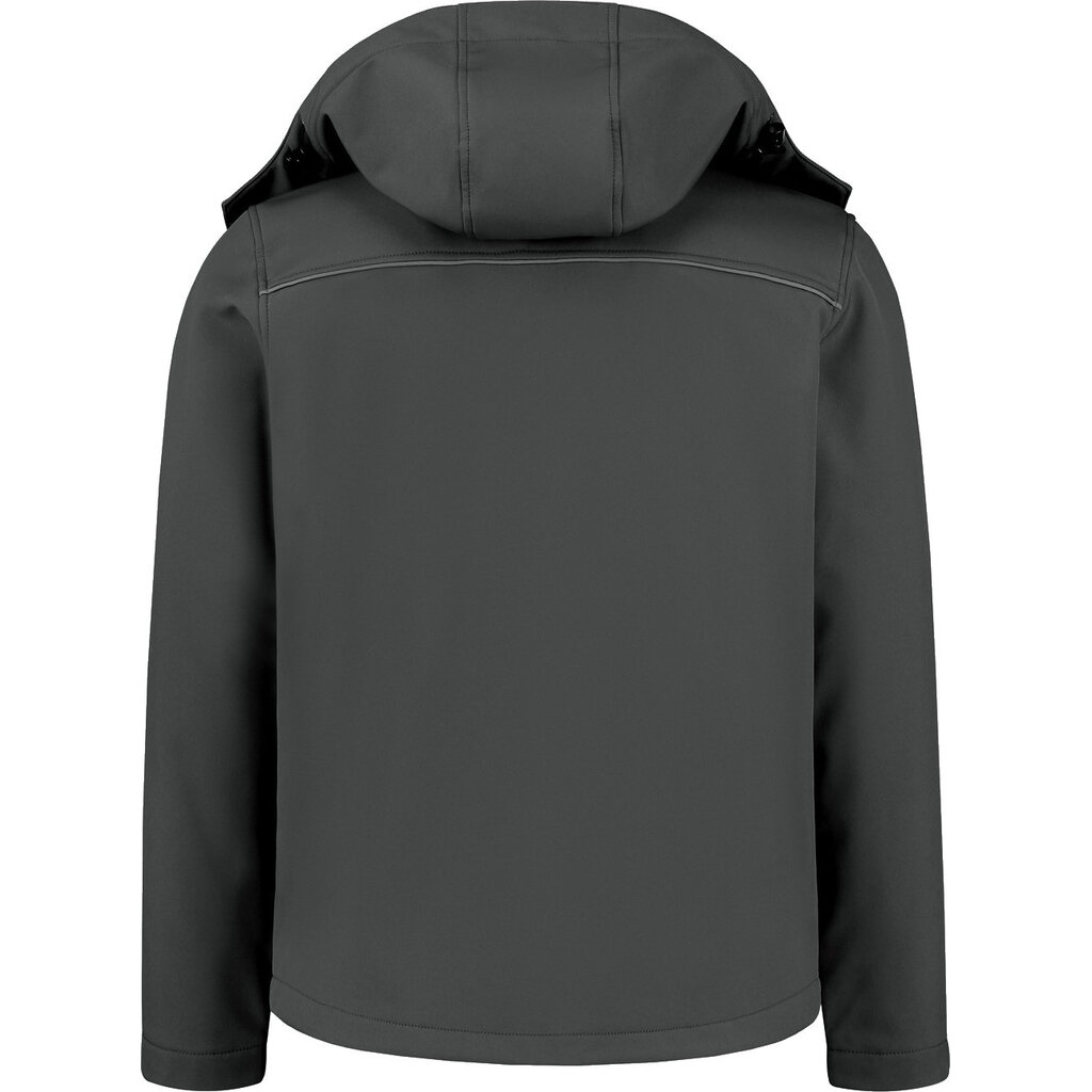 Huismerk Softshelljas basic met capuchon