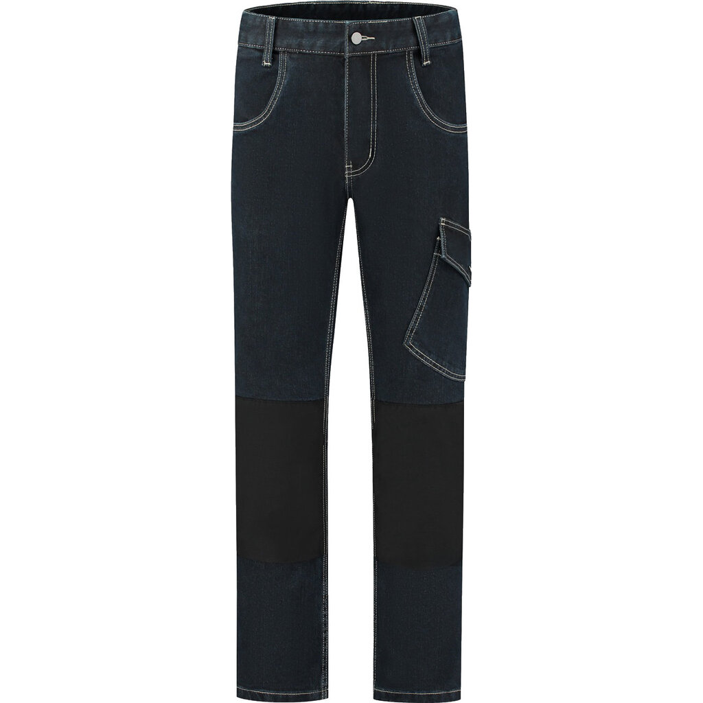 Huismerk Spijkerbroek stretch met cordura kniezakken
