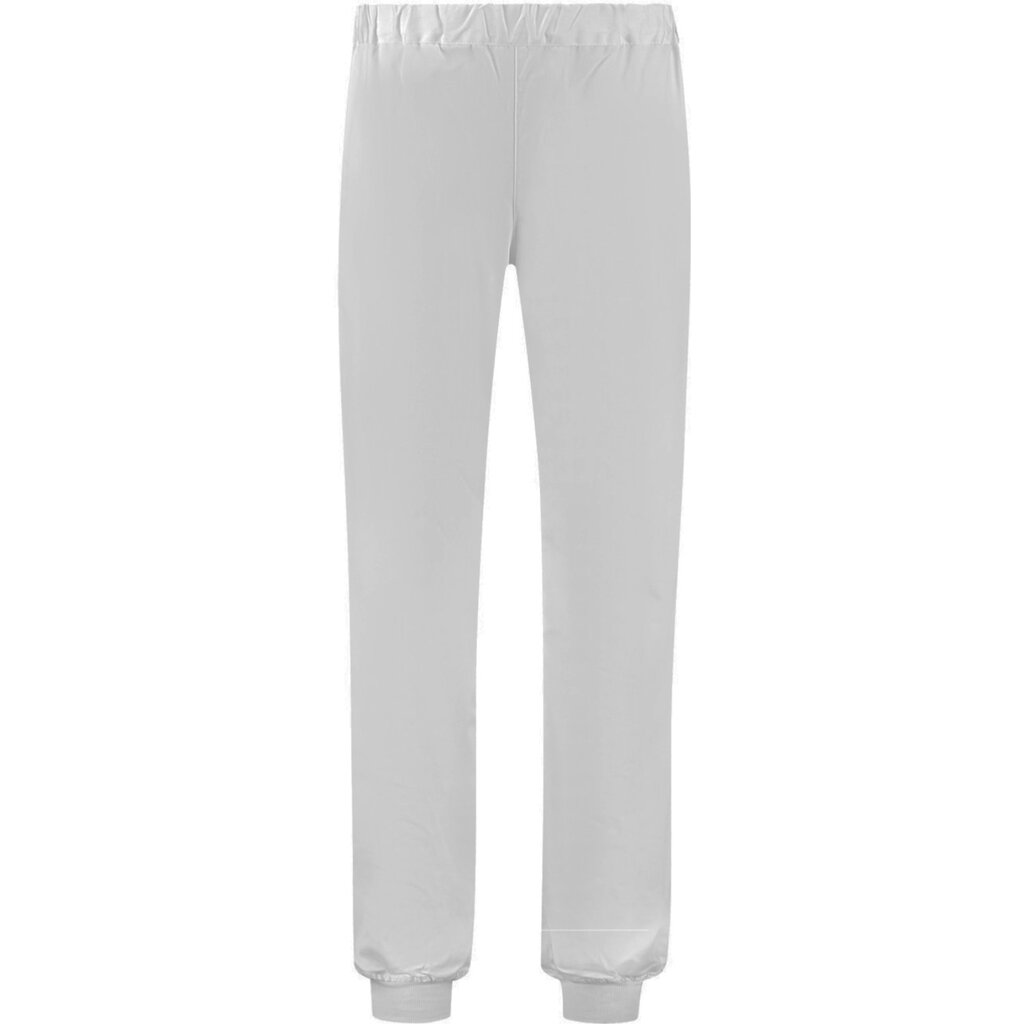 Huismerk Foodbroek met elastiek polyester/katoen wit