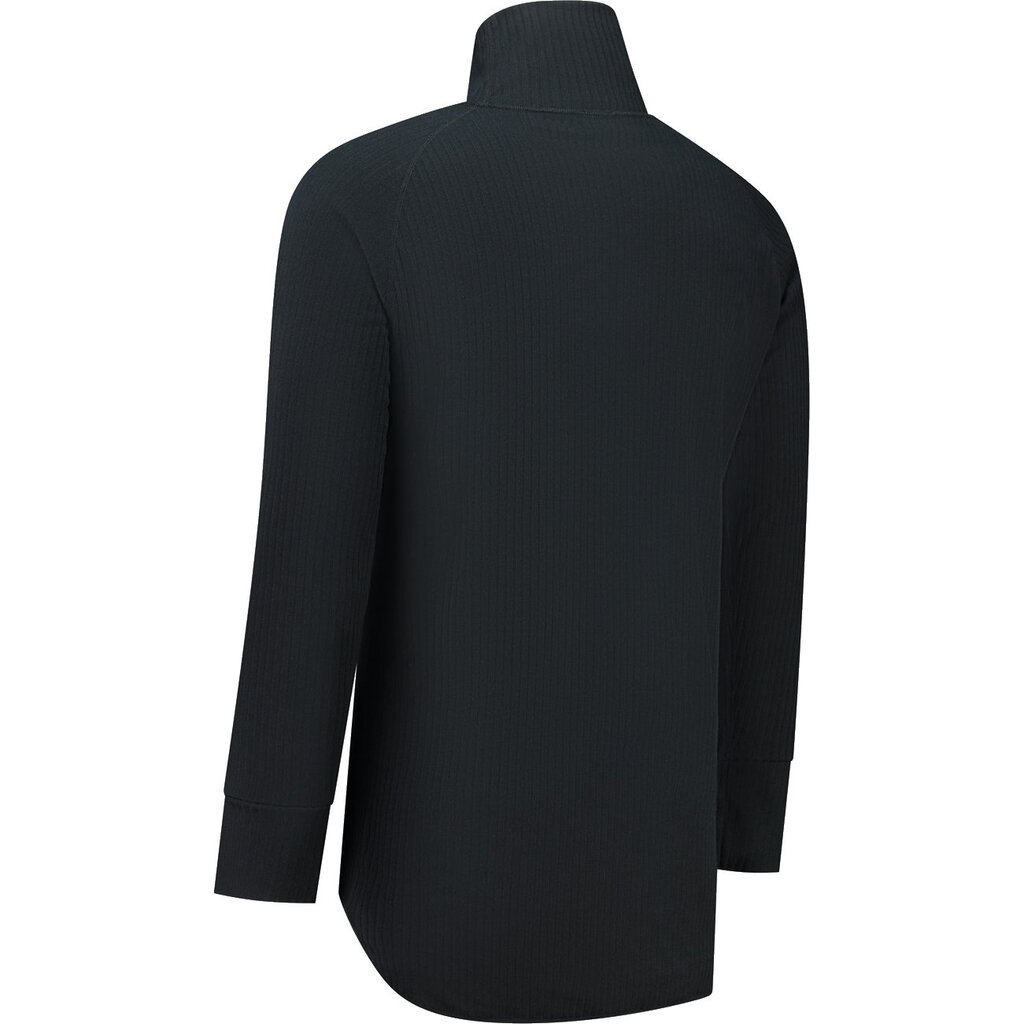 Huismerk Thermoshirt lange mouw met col zwart - 100% polyester