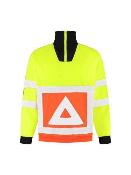 Huismerk Zipsweater met col