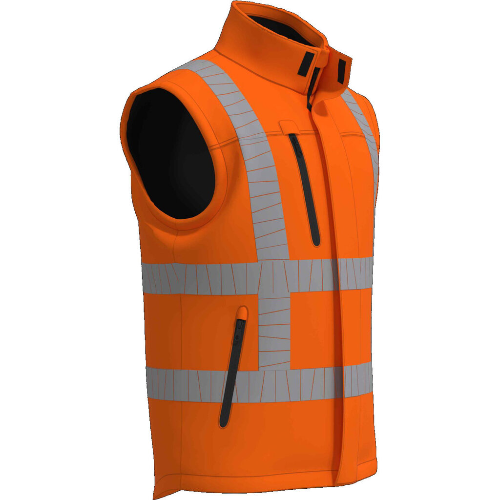 Huismerk Bodywarmer RWS - 100% gerecycled polyester Oranje
