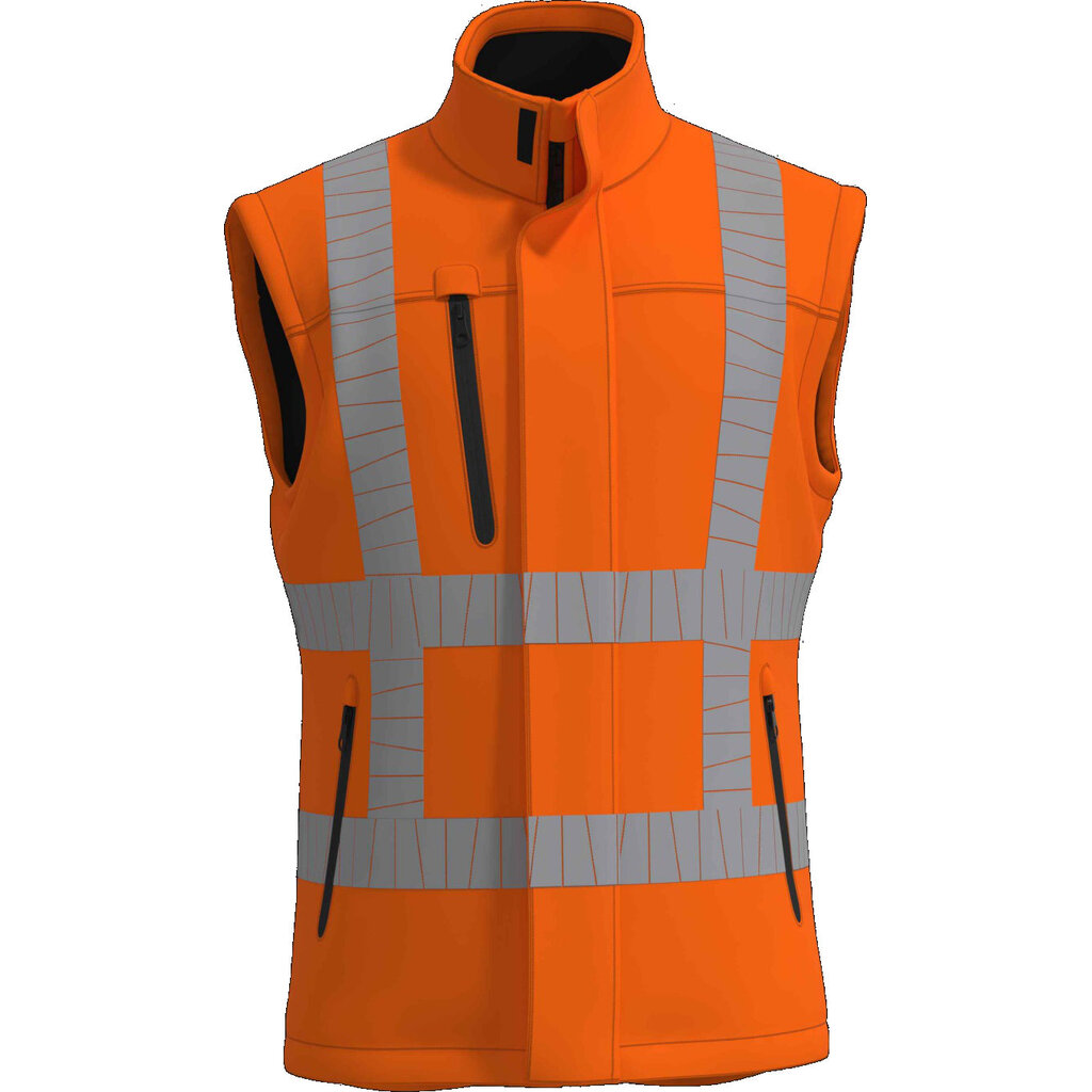 Huismerk Bodywarmer RWS - 100% gerecycled polyester Oranje