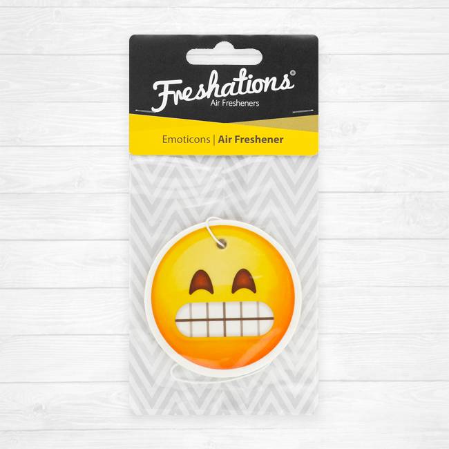TBU car Deodoranti di Freshations | Emoticon - Teeth | Black Ice