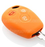 TBU car TBU car Housse de Protection clé compatible avec Renault - Coque Cover Housse étui en Silicone - Orange