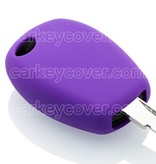 TBU car TBU car Housse de Protection clé compatible avec Renault - Coque Cover Housse étui en Silicone - Violet